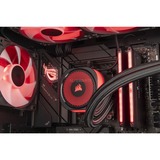 ALTERNATE Custom PC Series • iCUE Red Elements Gaming-PC, PC gaming Noir/transparent
