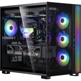 ALTERNATE Gaming-PC Window Edition • RTX 5090 • AMD Ryzen™ 7 9800X3D • 64 GB RAM, PC gaming Noir/transparent