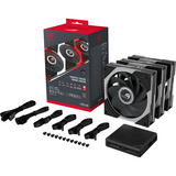 ASUS ROG Eurux GR120 ARGB ventilateurs de boîtier Noir, 3 pièces, 122 x 120 x 30 mm