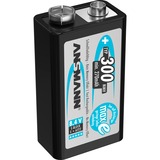 Ansmann Pack de 1 Pile rechargeable NiMH maxE batterie carrée 9V E-Block, Hybrides nickel-métal (NiMH), 8,4 V, 2500 mAh, 26,5 x 17,5 x 48,5 mm