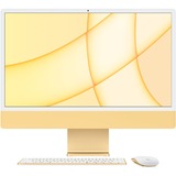 Apple iMac Apple M 61 cm (24") 4480 x 2520 pixels 8 Go 256 Go SSD PC All-in-One macOS Big Sur Wi-Fi 6 (802.11ax) Jaune, Systéme-MAC Jaune/jaune clair, 61 cm (24"), 4.5K Ultra HD, Apple M, 8 Go, 256 Go, macOS Big Sur
