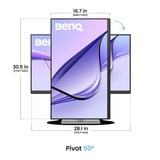 BenQ MA320UG 31.5" 4K Ultra HD Moniteur Argent, 2x HDMI, 2x USB-C, 2x USB-A, 2x Thunderbolt, 120 Hz