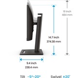 BenQ  23.8" Moniteur  Noir