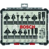 Bosch 2607017473 Jeu d'embouts 15 pièce(s), Fraise Jeu d'embouts, 3,5 cm, 15 pièce(s), 12,25,45,90°, DIN EN-847, Allemagne