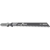 Bosch Lames de scie sauteuse T 111 C Basic for Wood, Lame de scie Lames de scie sauteuse, Panneau aggloméré, Fibre de bois, Contre-plaqué, Bois tendre, Acier fin au carbone, 5 cm, 3 mm, 10 cm