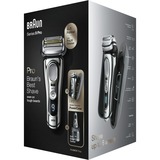 Braun Series 9 Pro 9476cc Rasoir à grille Tondeuse Noir, Chrome Chrome/Argent, Rasoir à grille, Boutons, Tactile, Noir, Chrome, Chargement, Batterie, Lithium-Ion (Li-Ion)