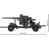 COBI 8.8 cm Flak 18 avec affût, Jouets de construction 