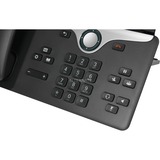 Cisco IP PHONE 8845 téléphone fixe Charbon de bois LCD, Téléphone VoIP Noir, Téléphone IP, Charbon de bois, Combiné filaire, Polycarbonate, Sur bureau/mural, LCD