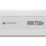 Corsair RM750e White alimentation  modulaire 750 watt Blanc, 1x 12V-2x6, 2x PCIe