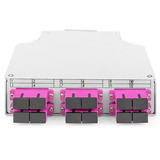 Digitus Boîtier sur rail DIN fibre optique MM OM4 équipé d'adaptateur SC, Boîte de raccordement 