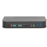 Digitus Commutateur KVM, 2 ports, 4K 60 Hz, 2 x entrées DP, 1 x sortie DP/HDMI, Switch KVM Noir, 2 ports, 4K 60 Hz, 2 x entrées DP, 1 x sortie DP/HDMI, 4096 x 2160 pixels, 4K Ultra HD