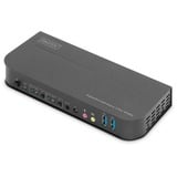 Digitus Commutateur KVM, 2 ports, 4K 60 Hz, 2 x entrées DP, 1 x sortie DP/HDMI, Switch KVM Noir, 2 ports, 4K 60 Hz, 2 x entrées DP, 1 x sortie DP/HDMI, 4096 x 2160 pixels, 4K Ultra HD