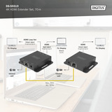Digitus Kit d'extension HDMI 4K Noir