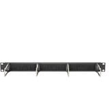 Digitus Panneau de rangement pour câbles avec supports en acier et passe-câble à brosse pour armoires de 482,6 mm (19 po), 1U, Guide-câble Noir, 6 mm (19 po), 1U, Panneau de gestion de câbles, Noir, Acier, 1U, Ovale, Chine