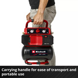 EINHELL TE-AC 18/75 Li OF-Solo, 4020410, Compresseur Noir/Rouge