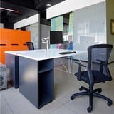 Ergotron Bras pour moniteur LX Desk avec pied haut, Support de moniteur Blanc