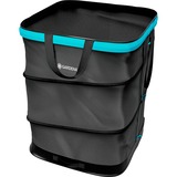 GARDENA Sac à déchets rectangulaire, taille M, Sack Noir/Turquoise, Jusqu'à 130 litres