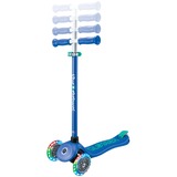 GLOBBER Primo Plus Lights incl. casque, Trottinette Bleu foncé/Turquoise