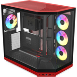 HYTE Y50 Cerise Sauvage boîtier midi tower Rouge | 2x USB-A | 1x USB-C | RGB | Verre trempé