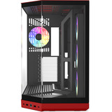 HYTE Y50 Cerise Sauvage boîtier midi tower Rouge | 2x USB-A | 1x USB-C | RGB | Verre trempé