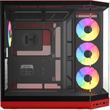 HYTE Y50 Cerise Sauvage boîtier midi tower Rouge | 2x USB-A | 1x USB-C | RGB | Verre trempé