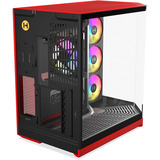 HYTE Y50 Cerise Sauvage boîtier midi tower Rouge | 2x USB-A | 1x USB-C | RGB | Verre trempé