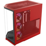 HYTE Y50 Cerise Sauvage boîtier midi tower Rouge | 2x USB-A | 1x USB-C | RGB | Verre trempé