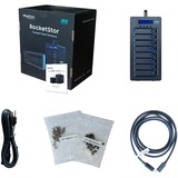 HighPoint RocketStor 6618V, Boîtier disque dur Noir