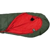 High Peak Sac de couchage momie Pak 600 ECO Vert foncé/Rouge
