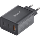 Intenso Power Adapter W65ACC GaN chargeur Noir, 2x USB-C, 1x USB-A