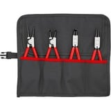 KNIPEX Jeu de pinces pour circlips, Set de pinces Rouge/Noir, 670 g, 4 outils