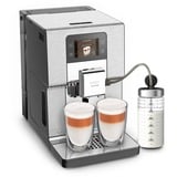 Krups Intuition Experience+ EA877D10 machine à café Entièrement automatique Machine à expresso 3 L, Machine à café/Espresso Acier inoxydable brossé/en acier inoxydable, Machine à expresso, 3 L, Café en grains, Broyeur intégré, 1550 W, Noir, Acier brossé