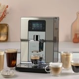 Krups Intuition Experience+ EA877D10 machine à café Entièrement automatique Machine à expresso 3 L, Machine à café/Espresso Acier inoxydable brossé/en acier inoxydable, Machine à expresso, 3 L, Café en grains, Broyeur intégré, 1550 W, Noir, Acier brossé
