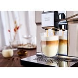 Krups Intuition Experience+ EA877D10 machine à café Entièrement automatique Machine à expresso 3 L, Machine à café/Espresso Acier inoxydable brossé/en acier inoxydable, Machine à expresso, 3 L, Café en grains, Broyeur intégré, 1550 W, Noir, Acier brossé