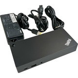 Lenovo ThinkPad USB-C Dock Gen 2 Reconditionné, Station d'accueil Noir