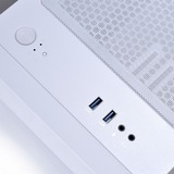 Lian Li LANCOOL 205M Mesh boîtier midi tower Blanc | 2x USB-A | RGB | Verre Trempé