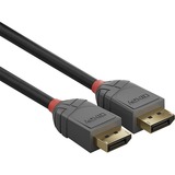 Lindy Câble Anthra Line DisplayPort 1.2, 10m Noir, 10m, 10 m, DisplayPort, DisplayPort, Mâle, Mâle, 4096 x 2160 pixels