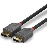 Lindy Câble Anthra Line DisplayPort 1.2, 10m Noir, 10m, 10 m, DisplayPort, DisplayPort, Mâle, Mâle, 4096 x 2160 pixels