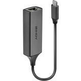 Lindy Convertisseur USB 3.2 Type C Ethernet Gigabit, Carte réseau Argent