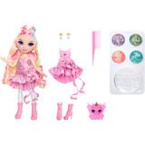 MGA Entertainment Rainbow Shimmers with Slime Fashion Doll - Bella (pink), Poupée Rainbow High Rainbow Shimmers with Slime Fashion Doll - Bella (pink), Poupée mannequin, Femelle, 4 an(s), Garçon/Fille, 280 mm, Multicolore