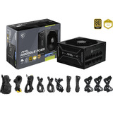 MSI MAG A1000GLS PCIE5 unité d'alimentation d'énergie 24-pin ATX ATX Noir alimentation modulaire 1000 watt Noir, 1x 12V-2x6, 4x PCIe, 1000 W, 100 - 240 V, 2200 W, 47 - 63 Hz, Actif, 100 W
