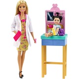 Mattel Mattel Pédiatre (blonde), set de jeu avec bambin, Poupée Poupée mannequin, Fille, 3 an(s)