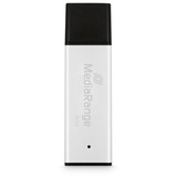 MediaRange High Performance 16 GB, Clé USB Argent/Noir