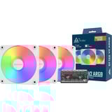 Montech GF120R V2 ARGB ventilateurs de boîtier Blanc, 3 pièces, 120 x 120 x 25 mm, PWM