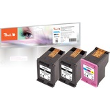 Peach PI300-898 cartouche d'encre 3 pièce(s) Compatible Rendement élevé (XL) Noir, Cyan, Magenta, Jaune Rendement élevé (XL), 18 ml, 16 ml, 3 pièce(s), Multi pack