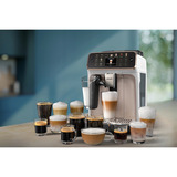 Philips 5500 series EP5543/80 machine à café Entièrement automatique Machine à expresso 1,8 L, Machine à café/Espresso Or rose/Blanc, Machine à expresso, 1,8 L, Café en grains, Broyeur intégré, 230 W, Or rose, Blanc