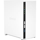 QNAP TS-233, NAS Blanc, 2x USB 2.0, USB-A 3.2 (5 Gbit/s), LAN