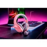 Razer Barracuda X, Casque gaming rose fuchsia, Bluetooth, PC, PlayStation 4, PlayStation 5, Xbox Series X|S, Nintendo Switch