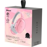 Razer Barracuda X, Casque gaming rose fuchsia, Bluetooth, PC, PlayStation 4, PlayStation 5, Xbox Series X|S, Nintendo Switch