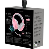 Razer Barracuda X, Casque gaming rose fuchsia, Bluetooth, PC, PlayStation 4, PlayStation 5, Xbox Series X|S, Nintendo Switch